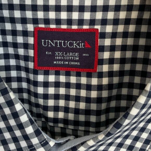 UNTUCKit Black and white check xxl - Picture 2 of 5